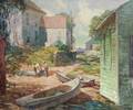 Will S Taylor American 18821968 Fishing Village Scene