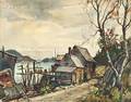 William Lester Stevens American 18881969 Dock Scene