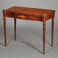 Federal Inlaid Mahogany Card Table