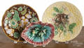 Three Majolica plates