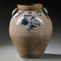 Saltglazed and Cobaltdecorated Sixgallon Stoneware Storage Jar