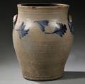 Saltglazed Cobaltdecorated Fourgallon Stoneware Jar