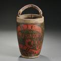 Paintdecorated Leather Fire Bucket