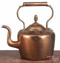 English copper tea kettle