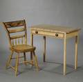 Painteddecorated Dressing Table and Fancy Chair