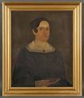 Sturtevant Hamblen MaineMassachusetts fl 18371856 Portrait of a Woman Holding a Red Book
