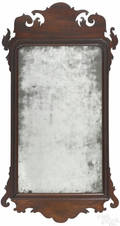 Chippendale mahogany looking glass late 18th c