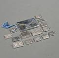 Fourteen Envelopeform Sterling Silver Stamp Boxes