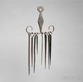 Wrought Iron Skewer Holder and Skewers