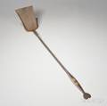 Wrought Iron Hearth Shovel with Brass Heart Inlay