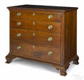 Pennsylvania Chippendale walnut chest of drawers ca 1795