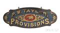 Paintdecorated Doublesided PW TAYLORPROVISIONS Trade Sign