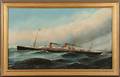 Antonio Jacobsen American 18501921 Portrait of the French Screw Steamer La Touraine 