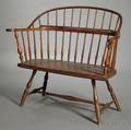 Small Bowback Windsor Settee