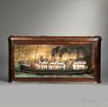 Large Lighted Folk Art Diorama of the Steamship Prince Arthur