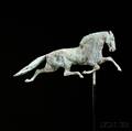 Small Molded Fullbody Copper Dexter Running Horse Weathervane