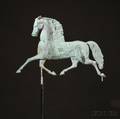 Molded Copper Blackhawk Running Horse Weathervane