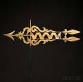 Gilt Copper Bannerette Weather Vane