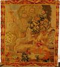 19th C Hand Woven Tapestry wUnicorn