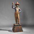Polychrome Carved Black Dandy Tobacconist Figure