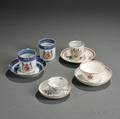 Nine Chinese Export Porcelain Table Articles