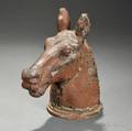 Brownpainted Cast Metal Horse Head