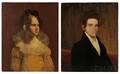 Attributed to Cephas Thompson Massachusetts 17751856 Portraits of a Brother and Sister