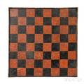 Small Red and Blackpainted Checkerboard