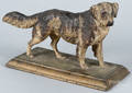 Painted cast iron St Bernard doorstop