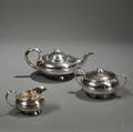Assembled Threepiece George IVWilliam IV Sterling Silver Tea Service