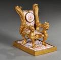 Viennese Giltbronze and Enamel Bergereform Clock