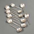 Twelve George C Shreve  Co Sterling Silver Spoons