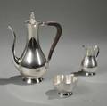 Assembled Threepiece Tiffany  Co Sterling Silver Coffee Service