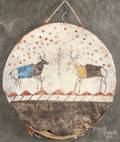 Native American Indian painted drum