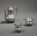 Threepiece Steiff Sterling Silver Tea Service
