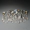 Tiffany  Co Assembled Olympian Pattern Sterling Silver Flatware Service