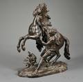After Guillaume Coustou French 16771746 Bronze Figure of a Marly Horse