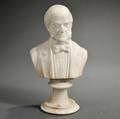 American School 19th Century Alabaster Bust of Emerson