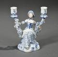 Meissen Porcelain Figural Twolight Candelabra