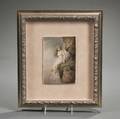 German Handpainted Porcelain Plaque of Lorelei