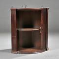 Regency Mahogany Tambour Hanging Shelf