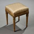 Louis XVIstyle Giltwood Tabouret