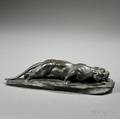 After Lon Bureau French 18661906 Bronze Figure of a Panther