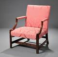 George IIIstyle Mahogany Library Chair