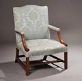 George III Mahogany Library Chair
