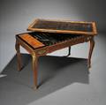 Louis XV Ormolumounted Kingwood and Tulipwood Tric Trac Table