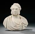 George Edwin Ewing English 18281884 White Marble Bust of a Man Possibly Daniel Macnee