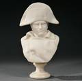 Antonio Piazza Italian Late 19thEarly 20th Century Carrara Marble Bust of Napoleon