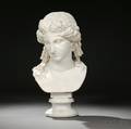 Continental School 19th Century Carrara Marble Bust of a Greek God Possibly Dionysus