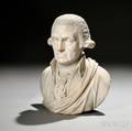 American School 19th Century White Marble Bust of George Washington